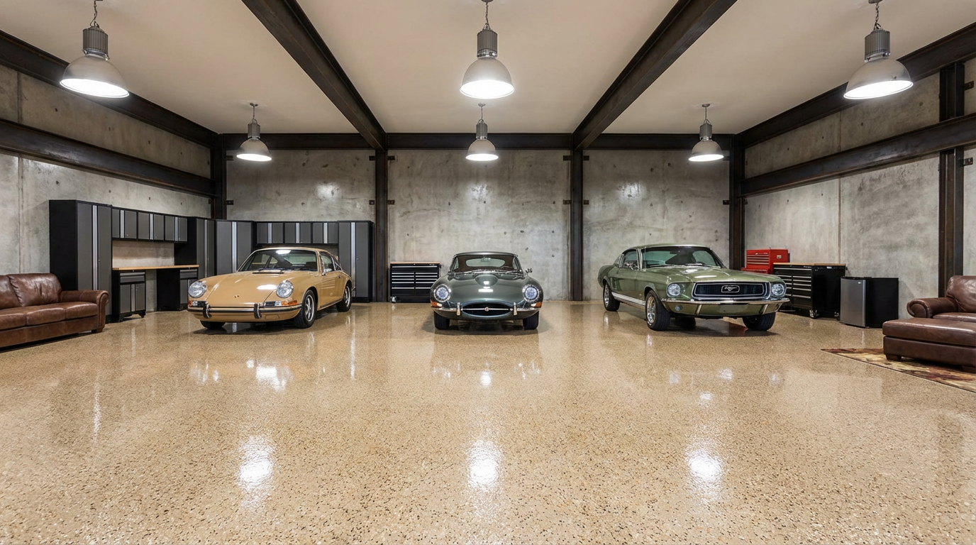 Three-Car Showroom Garage